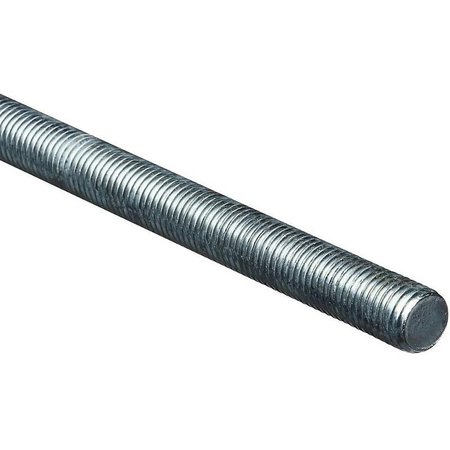 STANLEY Threaded Rod, 3410 Thread, 36 in L, A Grade, Steel, Zinc, UNC Thread N179-556